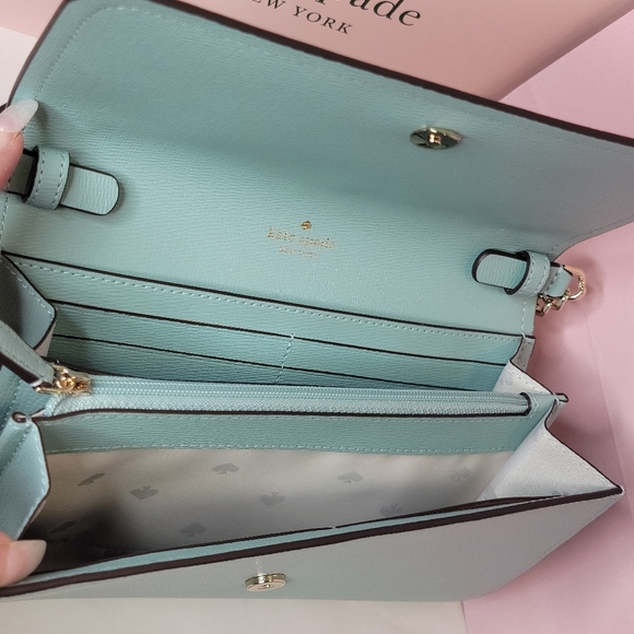 Kate spade Darcy Daisy Embroidered Chain Wallet Crossbody Clutch - Picture 8 of 16